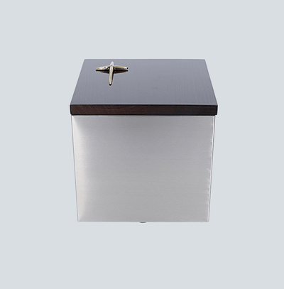Silver Box For Ashes - Exclusive stainless steel urn for Adult ashes ,premium stainless steel URN