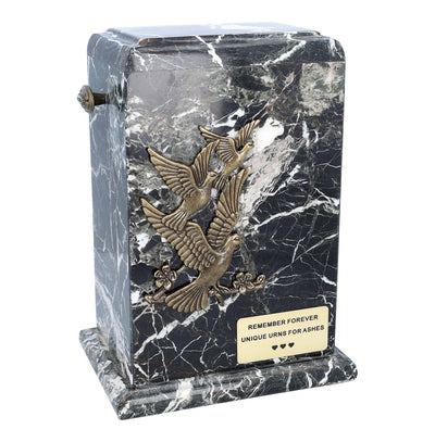 Onyx Cremation Ashes Urn for Adult Natural Stone  Funeral Casket  (12BZ)