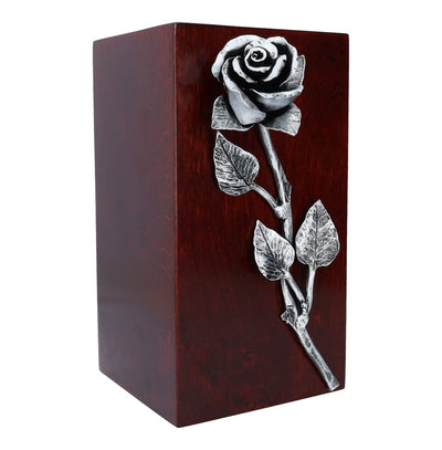 Unique Artistic Cremation Urn Rose- Funeral Urn for Adult Ashes memorial Urn (Art 16B)
