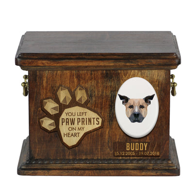 Pet memorial Casket All dog breeds, Personalised Pet Cremation Urn for Dog's ashes