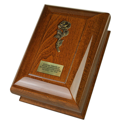 Large Wooden Cremation Urn for Human Ashes Adult Funeral Urn, final resting place (DN1) - unique.urns_caskets