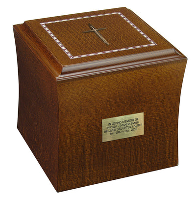 Classic Wooden  Cremation Urns for  Ashes , Adult Funeral Ashes Urn (Dn11) - unique.urns_caskets