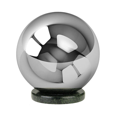 One-of-a-kind  premium Stainless Steel  Outdoor Cremation Urn for ashes .Unique URN designed in the shape of a sphere . - unique.urns_caskets