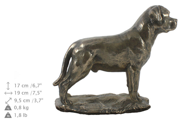 Solid Wood Casket Rottweiler with a tail Memorial Urn for Dog's ashes ...