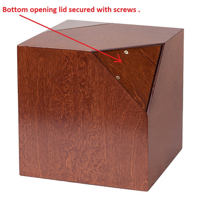 Modern Geometric Cremation Urn , Artistic memorial companion urn for ashes (Laurel Art31) - unique.urns_caskets