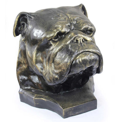 English Bulldog Memorial Urn for Dog's ashes, Pet Cremation urn- Statue (4) - unique.urns_caskets