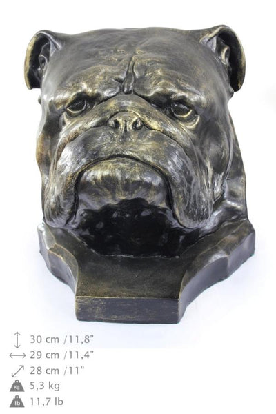 English Bulldog Memorial Urn for Dog's ashes, Pet Cremation urn- Statue (4) - unique.urns_caskets
