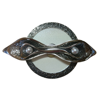 Exclusive White Pearls Glass Cremation Urn For Child Funeral Urn For Ashes (Art7) - unique.urns_caskets