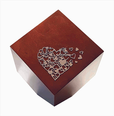 Modern Geometric Cremation Urn , Artistic memorial  funeral urn for ashes Companion Urn  (Art31) - unique.urns_caskets