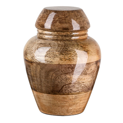 Wooden Keepsake Urn Hand Made from Mango wood, Unique Memorial  Keepsake Urn for Ashes