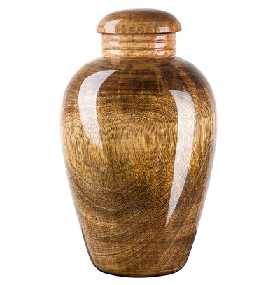 Stunning Mango Cremation -Urn Medium Size. Beautiful and lasting tribute to a lost loved one. (WU50M)