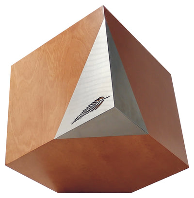 Modern Geometric Cremation Urn , Artistic memorial companion urn for ashes (Laurel Art31) - unique.urns_caskets