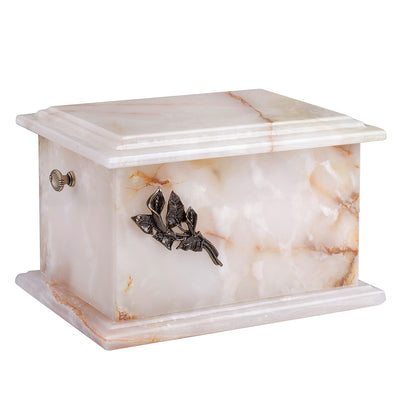 Stone Casket Natural Onyx Cremation Ashes Urn For Adult (1WO)