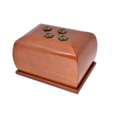 Wooden Pet Cremation Urn for Ashes Unique Memorial casket final resting place for a beloved pet. (ZD11) - unique.urns_caskets