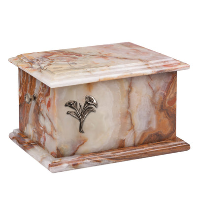 Stone Casket Natural  Onyx Cremation Ashes Urn For Adult (ST3C) - unique.urns_caskets