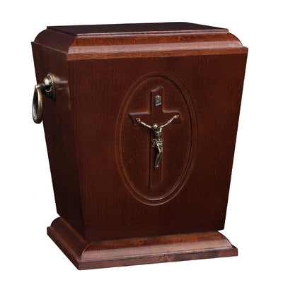 Beautiful Solid Wood Casket ,Funeral Ashes Urn for Adult Cremation Urn (Wu39D) - unique.urns_caskets