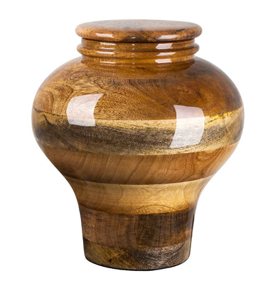 Stunning Mango Cremation -Urn Medium Size. Beautiful and lasting tribute to a lost loved one. (WU50M)