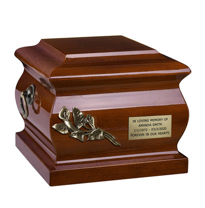 Italian Wooden Casket Funeral Ashes Urn for Adult Unique Memorial Funeral Urn (WU63)