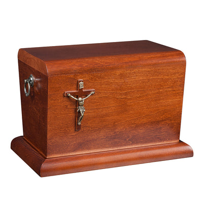 Wooden Casket  Funeral Ashes Urn for Adult Cremation Urn, final resting place (WU35A) - unique.urns_caskets