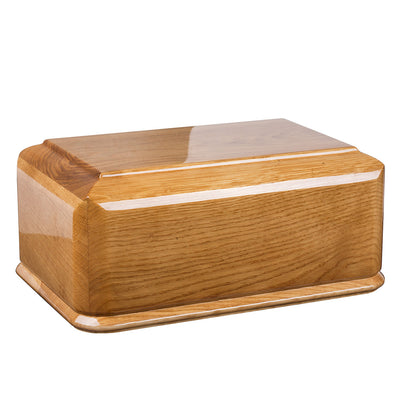 HIgh Quality Solid Wood Casket  Funeral Ashes Urn for Adult Cremation Urn, final resting place (WU49)