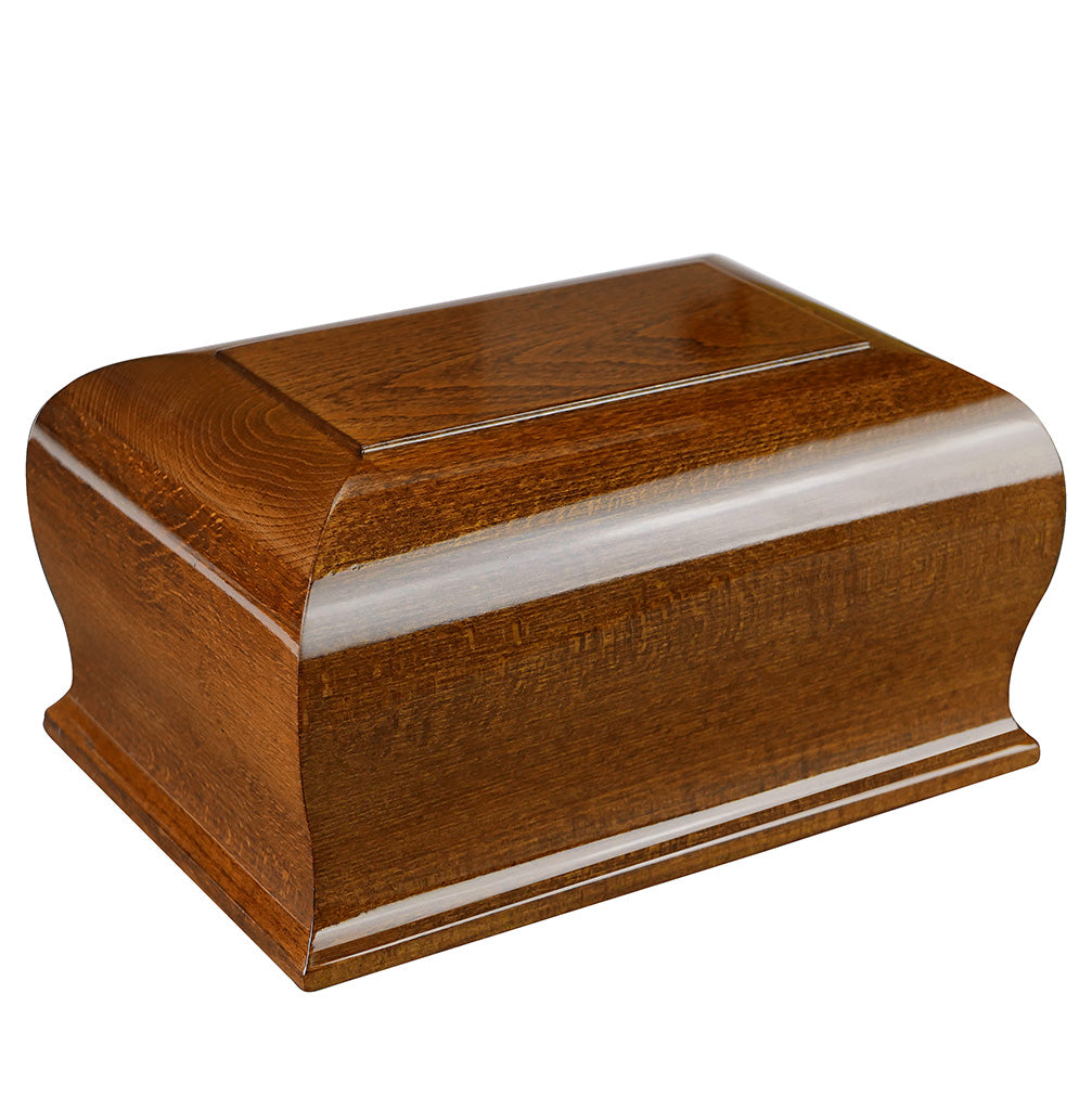 Large Wooden Cremation Urn for Human Ashes Adult Funeral Urn