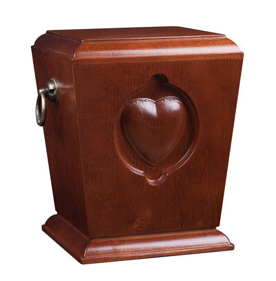 Beautiful Solid Wood Casket ,Funeral Ashes Urn for Adult Cremation Urn (Wu39) - unique.urns_caskets