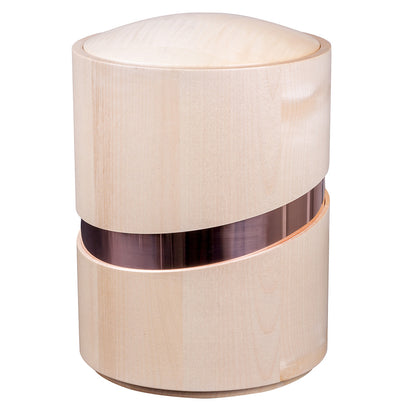 Modern Artistic Wooden Cremation Urn for Adult Ashes Large Funeral Urn for Adult (WU57) - unique.urns_caskets
