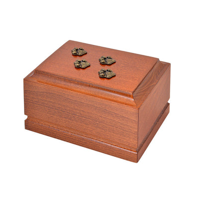 Wooden Pet Cremation Urn for Ashes Unique Memorial casket final resting place for a beloved Cat or Dog. (ZD9) - unique.urns_caskets