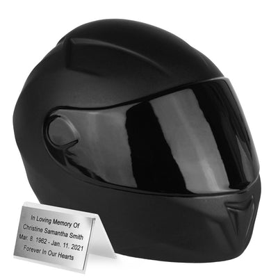 Unique Motorcycle Helmet Cremation Urn for Adult - fitting tribute to any biker.