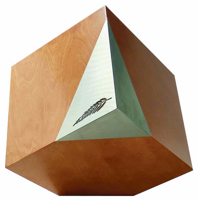 Modern Geometric Cremation Urn , Artistic memorial  funeral urn for Adult ashes (Laurel Art31) - unique.urns_caskets