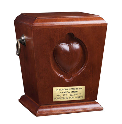 CREMATION URN Wooden ashes casket